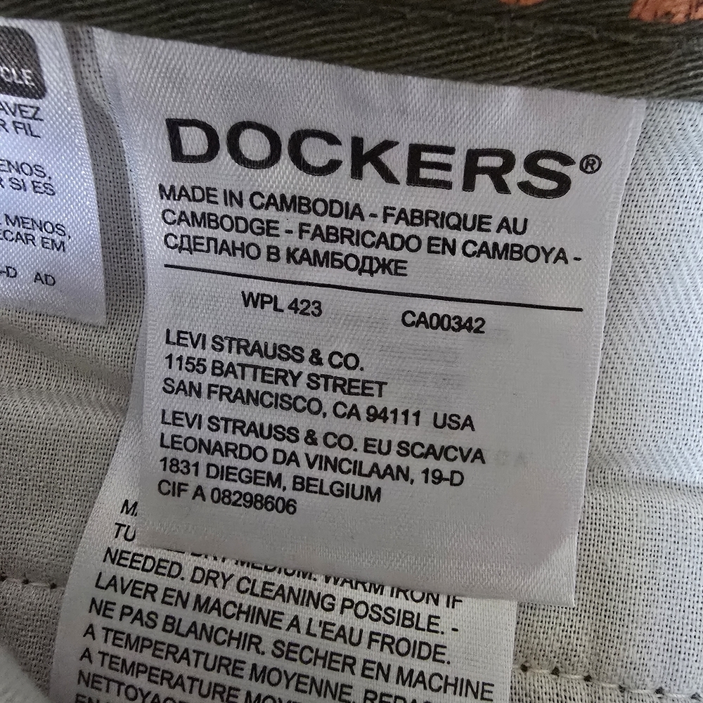 Dockers Slim Tapered Premium Edition Khaki NWT - Picture 7 of 11